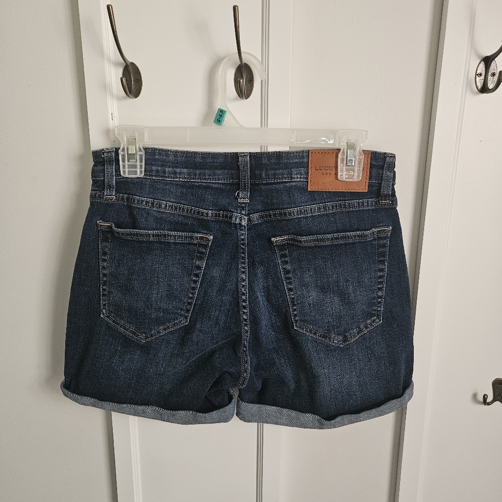 Lucky Brand Ava Women's Blue Denim Shorts (6/28) - Picture 2 of 4